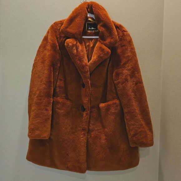 Sam Edelman Women's Faux-Fur Shearling Teddy Coat Size Large - Picture 2 of 10